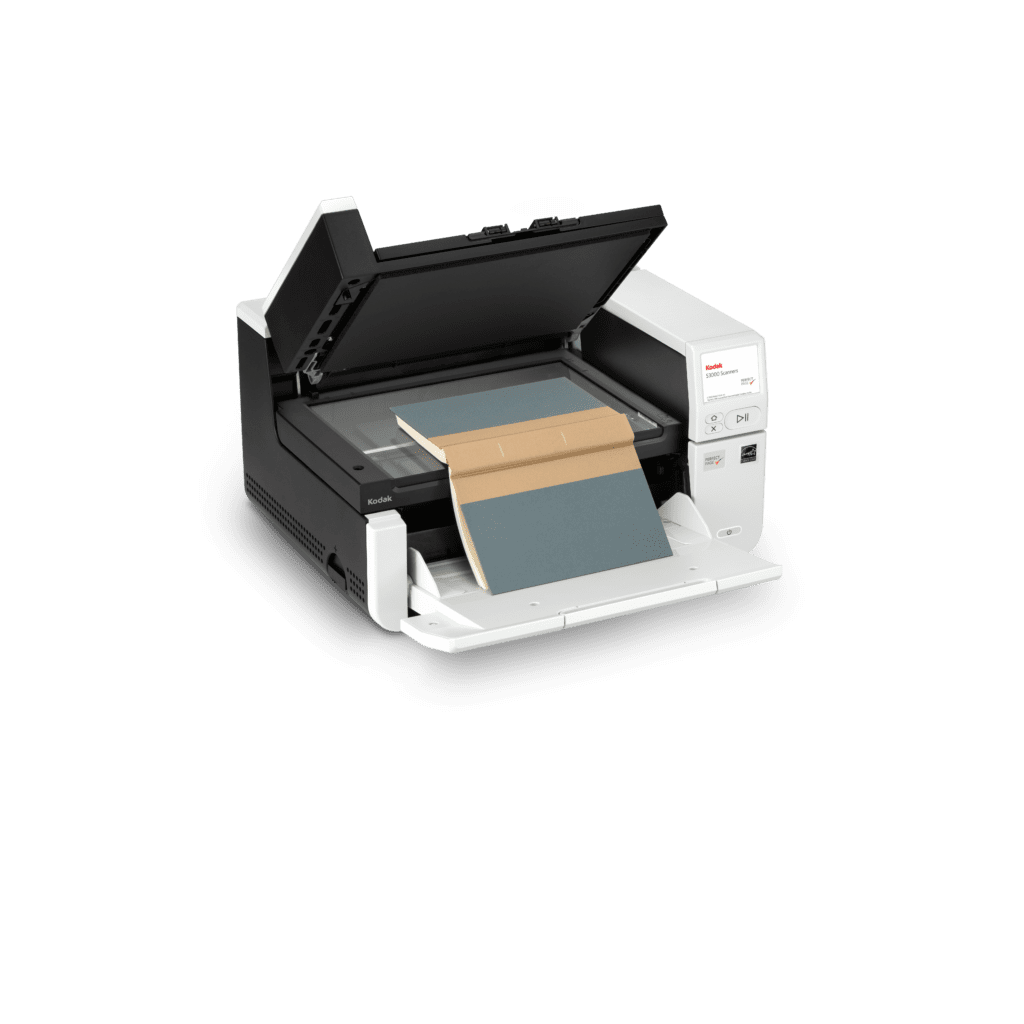 Kodak S2085f Document Scanner with Integrated Flatbed Scanning and