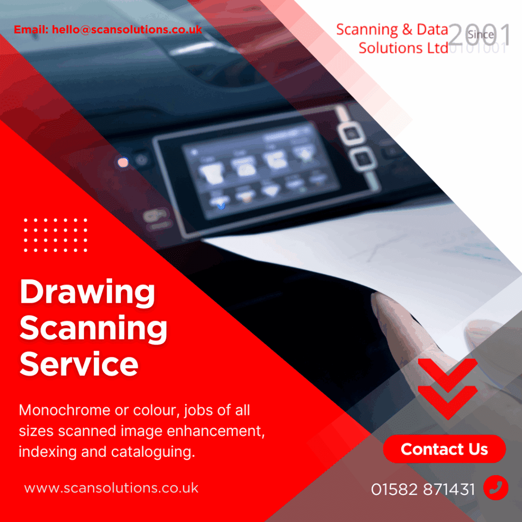 Drawing Scanning Services, Large Format Scanning Services