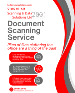 Document Scanning Services, Plies of flies cluttering the office are a thing of the past.